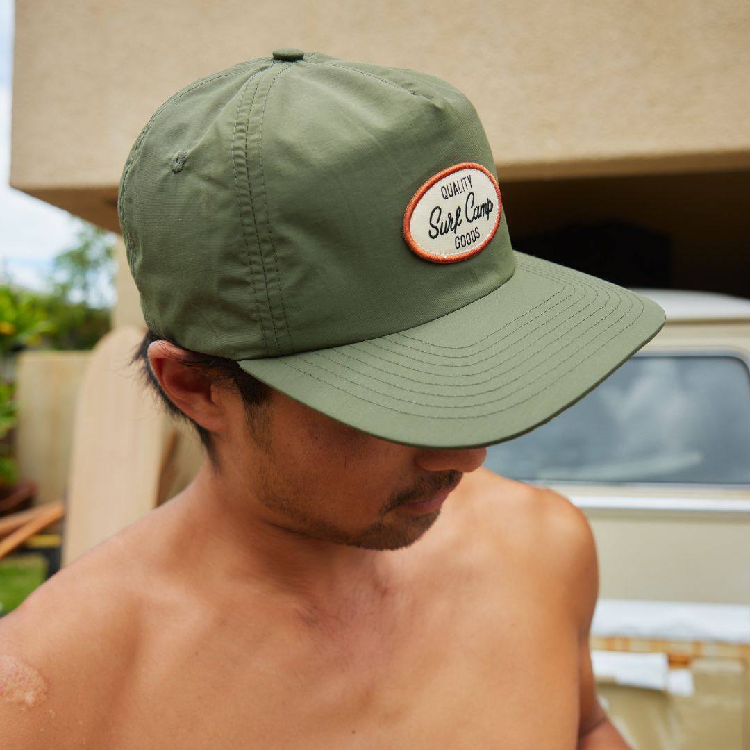 Quality Goods Nylon Patch Hat Olive