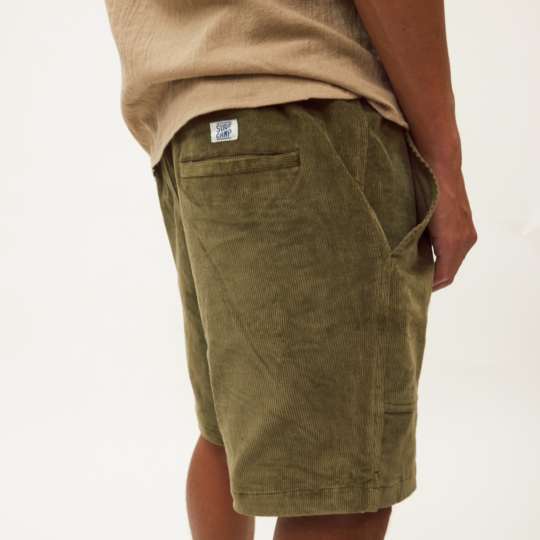 Cord Short Olive