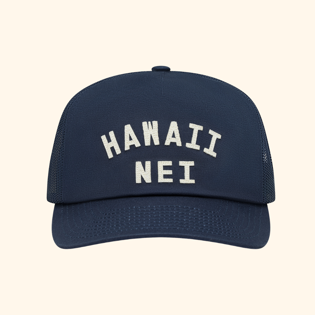 Hawaii Nei Felt Hat Navy