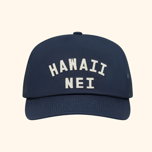 Hawaii Nei Felt Hat Navy